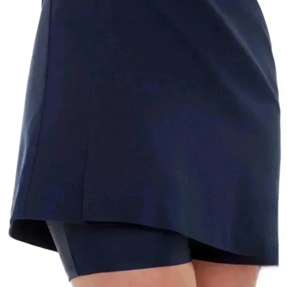 ❤ S.C.& Co. Navy Blue Pull On Skort Size 6 Stretch Woven Skirt lined with Shorts - Picture 3 of 15